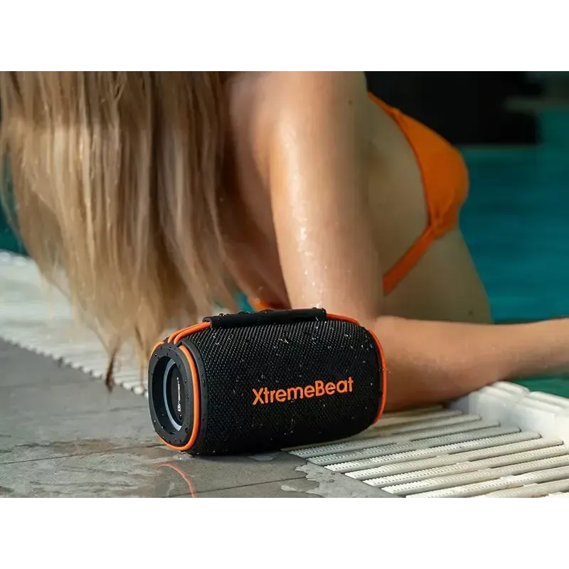 Nešiojamas stereogarsiakalbis TRACER XtremeBeat TWS — 15 W, IPX6, Bluetooth 5.3, 6 h, AUX/USB, mikrofonas