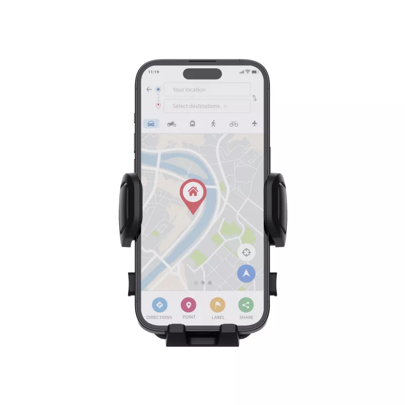 Trust Runo Laikiklis Automobiliui Mobiliesiems Telefonams / Išmaniesiems Telefonams Juodas