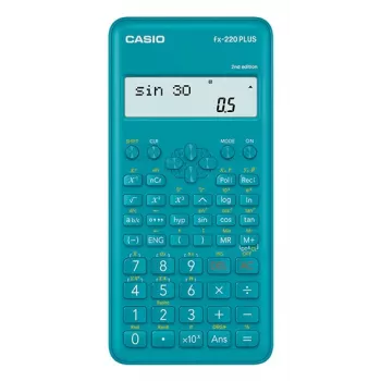 CASIO Fx-220plus-2 mokslinis skaičiuotuvas, mėlynas, 12 skaitmenų ekranas