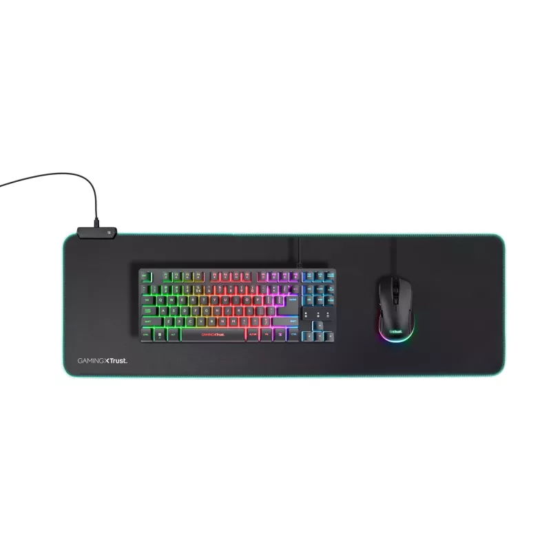Trust GXT 764 Glide-Flex XXL Gaming pelėdos kilimėlis juodas