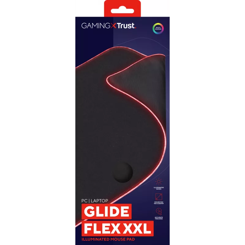 Trust GXT 764 Glide-Flex XXL Gaming pelėdos kilimėlis juodas