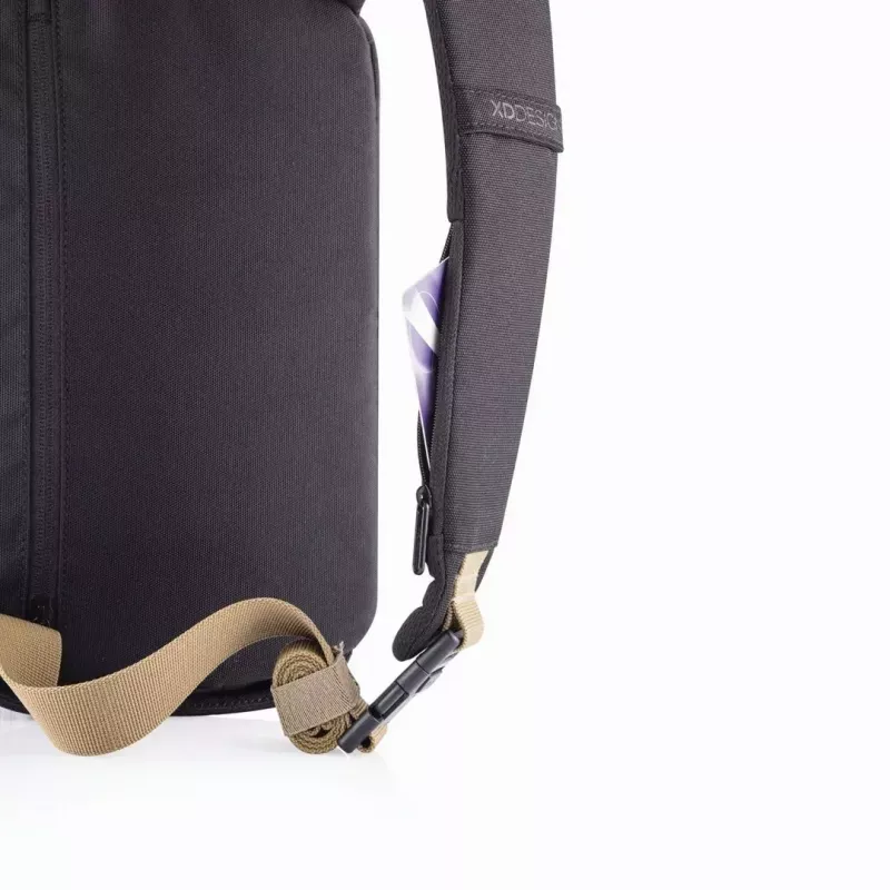 Antivagis kuprinė XDDESIGN Bobby Sling – juoda, vandeniui atspari, su RFID kišenėmis, planšetės skyriumi, 4 L, 530 g
