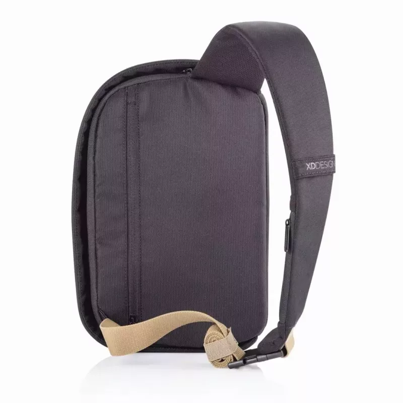 Antivagis kuprinė XDDESIGN Bobby Sling – juoda, vandeniui atspari, su RFID kišenėmis, planšetės skyriumi, 4 L, 530 g