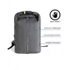 Kasdienė kuprinė XDDESIGN Urban Grey Fabric – 27 L, vandeniui atspari, 15,6 colių nešiojamojo kompiuterio skyrius, TSA spyna
