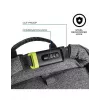 Kasdienė kuprinė XDDESIGN Urban Grey Fabric – 27 L, vandeniui atspari, 15,6 colių nešiojamojo kompiuterio skyrius, TSA spyna
