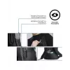 Kasdienė kuprinė XDDESIGN Urban Grey Fabric – 27 L, vandeniui atspari, 15,6 colių nešiojamojo kompiuterio skyrius, TSA spyna
