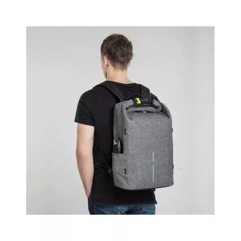Kasdienė kuprinė XDDESIGN Urban Grey Fabric – 27 L, vandeniui atspari, 15,6 colių nešiojamojo kompiuterio skyrius, TSA spyna