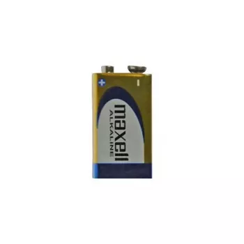 Šarminė vienkartinė 9V baterija MAXELL, 1,5 V, prizminė 9V, 1 vnt., lizdinė pakuotė