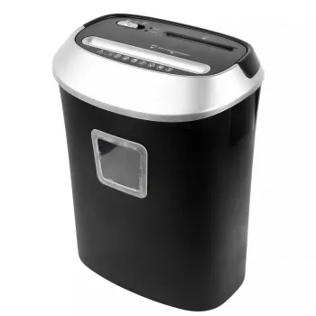 Activejet ASH-1201D dokumentų naikiklis, P-3, 12 lapų, 25 l, 5x38 mm šukės, juodas/sidabrinis