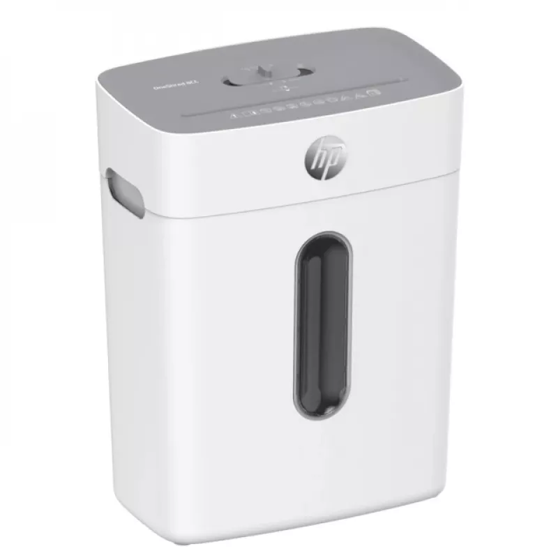 Popieriaus smulkintuvas HP OneShred 8CC, smulkinimas smulkiais gabalėliais, 68 dB, 22 cm, baltas