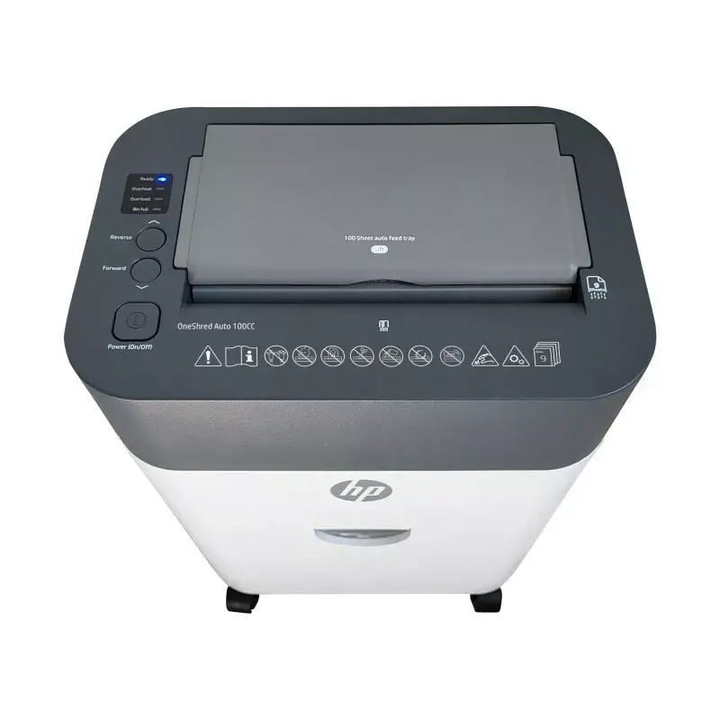 Smulkintuvas HP OneShred Auto 100CC, kryžminis pjovimas, 68 dB, 22 cm, baltas
