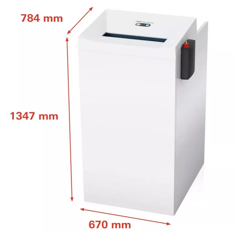 Popieriaus smulkintuvas HSM PURE 740, kryžminis pjovimas 4,5 x 30 mm, talpa 20–22 lapai