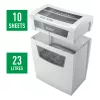 Smulkintuvas Leitz IQ Home Office P4, smulkinimo tipas: dalelių, 22 cm, 4 x 28 mm, 23 L, 225 lapų, 58 dB