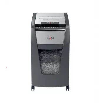 Smulkintuvas Rexel Optimum Auto+ 300X, mikro pjūvis, juodas, pilkas