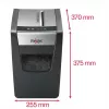 Smulkintuvas REXEL Momentum X312-SL — dalelių pjovimas 5 x 42 mm, 12 lapų talpa, 23 L krepšelis, mygtukų valdymas
