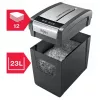 Smulkintuvas REXEL Momentum X312-SL — dalelių pjovimas 5 x 42 mm, 12 lapų talpa, 23 L krepšelis, mygtukų valdymas