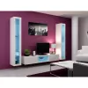 Sieninė vitrina Cama Meble VIGO 180 1800×400×300 mm balta/balta blizgi