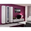 Sieninė vitrina Cama Meble VIGO 180 1800×400×300 mm balta/balta blizgi