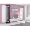Sieninė vitrina Cama Meble VIGO 180 1800×400×300 mm balta/balta blizgi