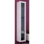 Sieninė vitrina Cama Meble VIGO 180 1800×400×300 mm balta/balta blizgi