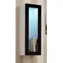 Vitrina sieninė Cama Meble VIGO 90 – spintelė su stiklu 90×35×32 cm balta/juoda blizgi