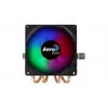 CPU aušintuvas AEROCOOL Air Frost 4 — 4 šilumos vamzdeliai, 90 mm ventiliatorius, TDP 125 W, aliuminio briaunos, juodas