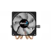 CPU aušintuvas AEROCOOL Air Frost 4 — 4 šilumos vamzdeliai, 90 mm ventiliatorius, TDP 125 W, aliuminio briaunos, juodas