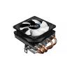 CPU aušintuvas AEROCOOL Air Frost 4 — 4 šilumos vamzdeliai, 90 mm ventiliatorius, TDP 125 W, aliuminio briaunos, juodas