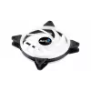 Aerocool DUO14 14 cm kompiuterio ventiliatorius ARGB LED dvigubas žiedas, antivibracinis, 6 kontaktų, juodas