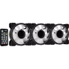 Ventiliatorių rinkinys Aerocool MIRAGE12PRO 3 vnt. 12 cm ARGB 6 kontaktų su Hub'u tylus juodas