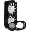 Aerocool MIRAGEL240 skystas aušintuvas CPU 2x 12cm ARGB ventiliatorius TDP 400W juodas