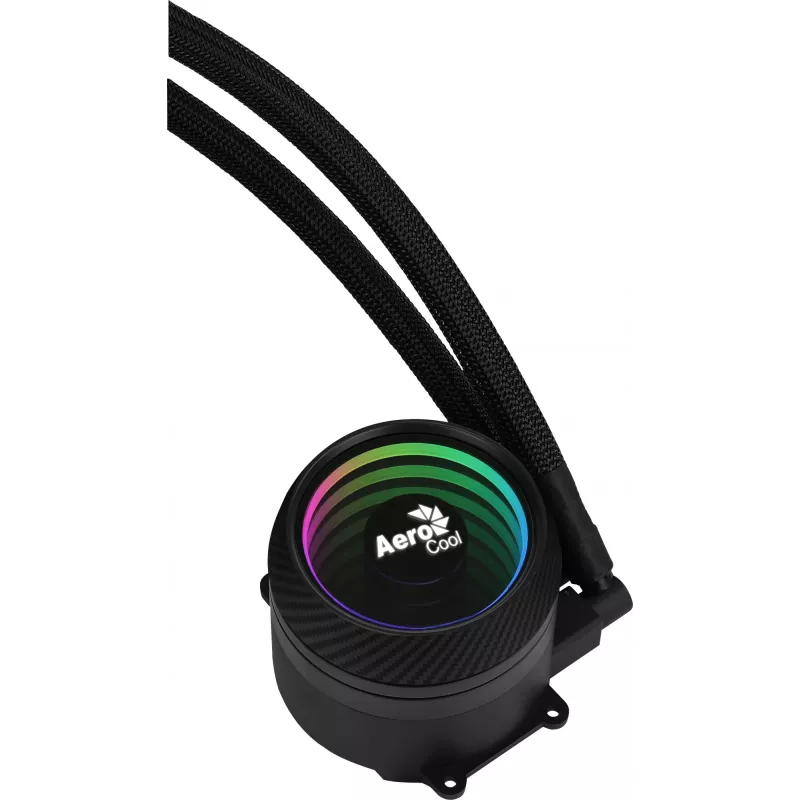 Aerocool MIRAGEL240 skystas aušintuvas CPU 2x 12cm ARGB ventiliatorius TDP 400W juodas