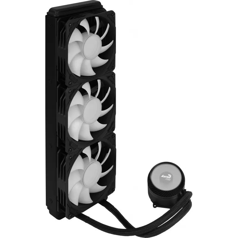 Aerocool MIRAGEL360 skystas CPU aušinimas 3x12cm ARGB ventiliatorius TDP 550W juodas