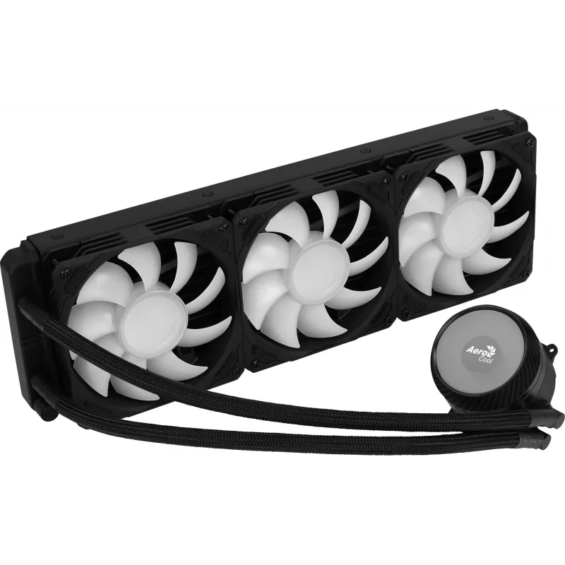 Aerocool MIRAGEL360 skystas CPU aušinimas 3x12cm ARGB ventiliatorius TDP 550W juodas