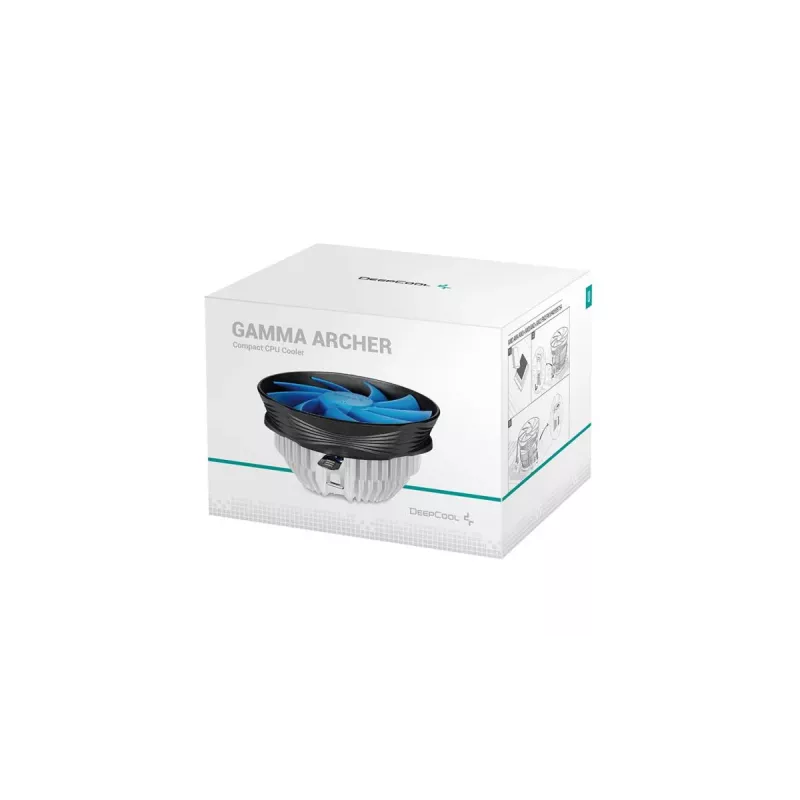 DeepCool Gamma Archer procesoriaus aušintuvas 120 mm aliuminis – juodas/mėlynas