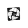 Korpuso ventiliatorius DeepCool RF120 — balta/juoda, 120×25 mm, 4 kontaktų PWM, RGB LED, hidrodinaminis guolis