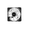 Korpuso ventiliatorius DeepCool RF120 — balta/juoda, 120×25 mm, 4 kontaktų PWM, RGB LED, hidrodinaminis guolis