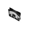 Korpuso ventiliatorius DeepCool RF120 — balta/juoda, 120×25 mm, 4 kontaktų PWM, RGB LED, hidrodinaminis guolis