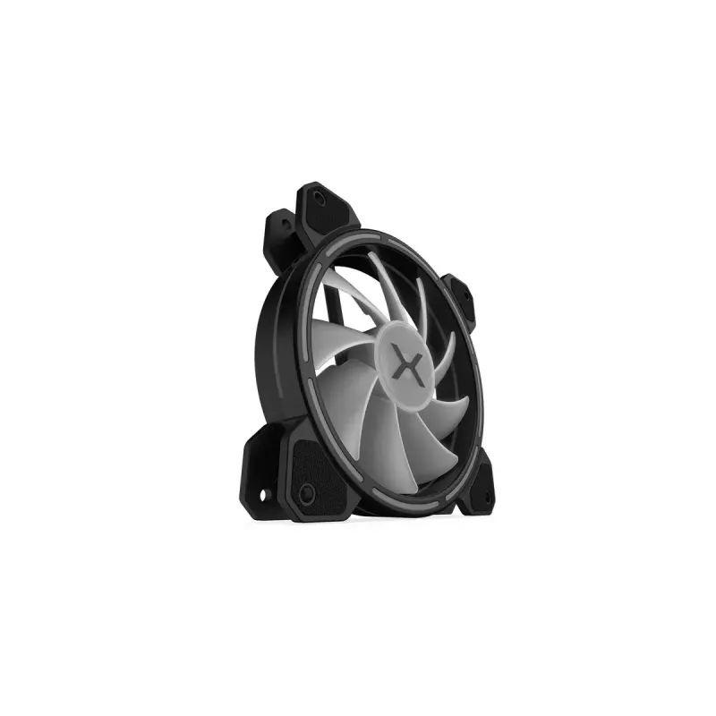 Kompiuterio ventiliatorius KRUX KRX0067 120mm ARGB LUNAR 120, 1200 RPM, hidraulinis guolis, 12 V, 5 V LED, 3 kontaktų jungtis, antivibracinis