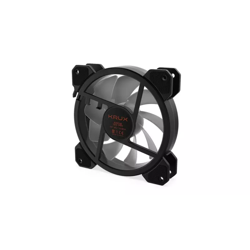 Kompiuterio ventiliatorius KRUX KRX0067 120mm ARGB LUNAR 120, 1200 RPM, hidraulinis guolis, 12 V, 5 V LED, 3 kontaktų jungtis, antivibracinis
