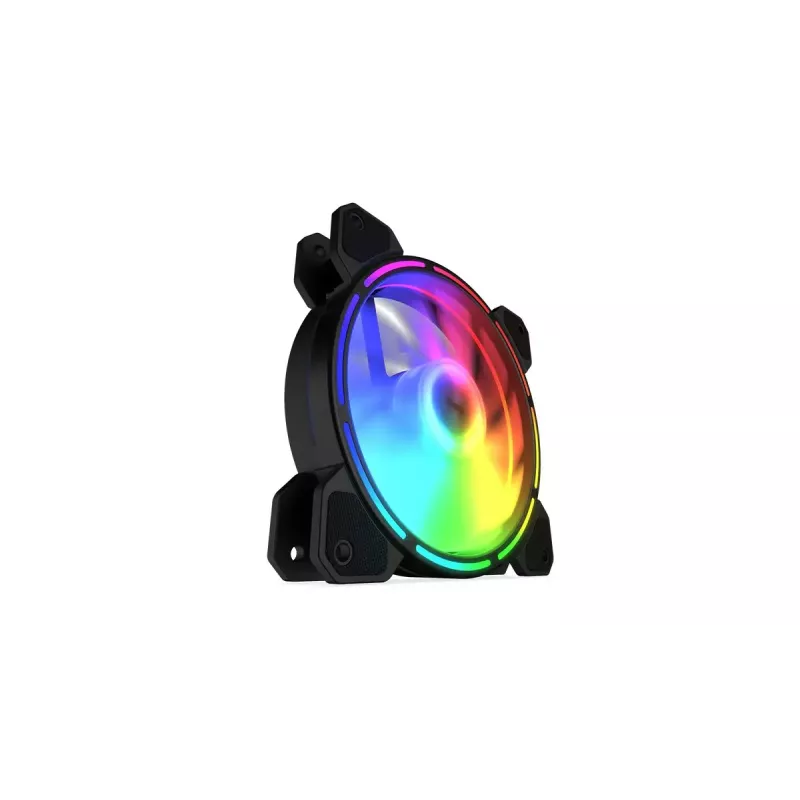 Kompiuterio ventiliatorius KRUX KRX0067 120mm ARGB LUNAR 120, 1200 RPM, hidraulinis guolis, 12 V, 5 V LED, 3 kontaktų jungtis, antivibracinis