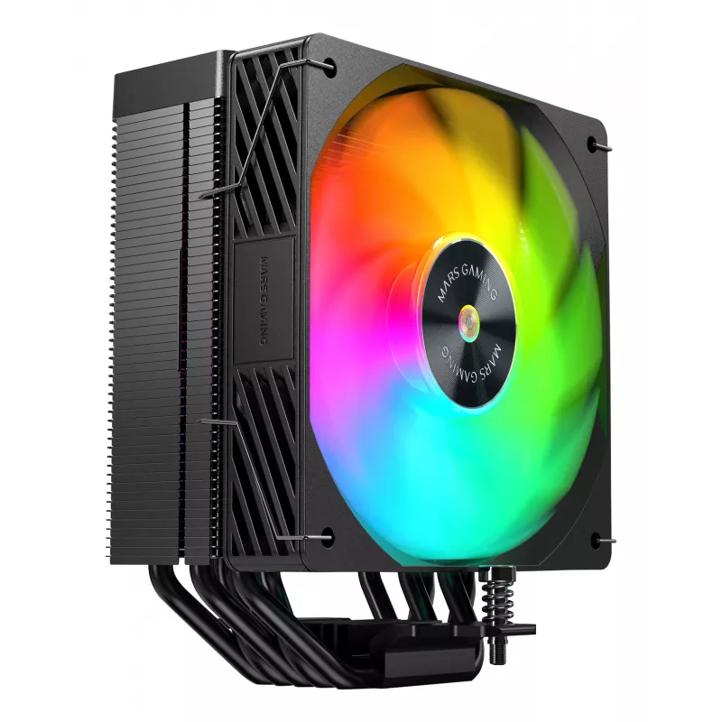 Mars Gaming MCPUX5ARGB aušintuvas procesoriui Oro aušintuvas 12 cm Juoda 1 vnt.
