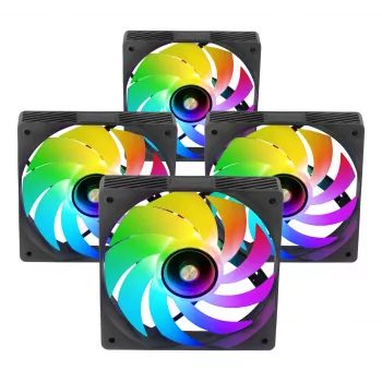 Mars Gaming MFSI4KIT kompiuterio aušinimo sistema – 4x 120 mm ARGB ventiliatoriai su valdymo bloku