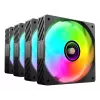 Mars Gaming MFSI4KIT kompiuterio aušinimo sistema – 4x 120 mm ARGB ventiliatoriai su valdymo bloku