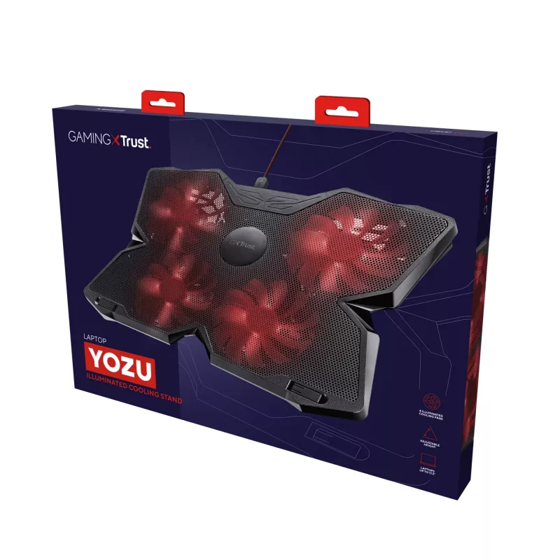 Trust GXT 278 aušinimo stovas nešiojamam kompiuteriui 43,9 cm (17,3 colio) Juodas