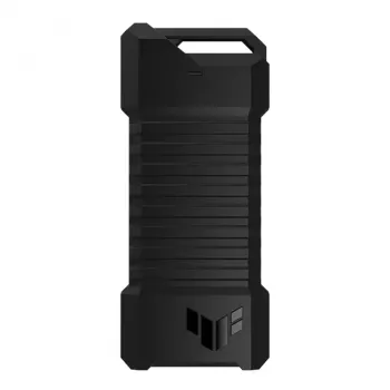 Išorinis SSD dėklas ASUS ESD-T1A/BLK/G/AS — M.2 (SATA/PCIe) vieno lizdo, USB-C 3.2 Gen2, 10 Gbit/s, juodas, su užraktu