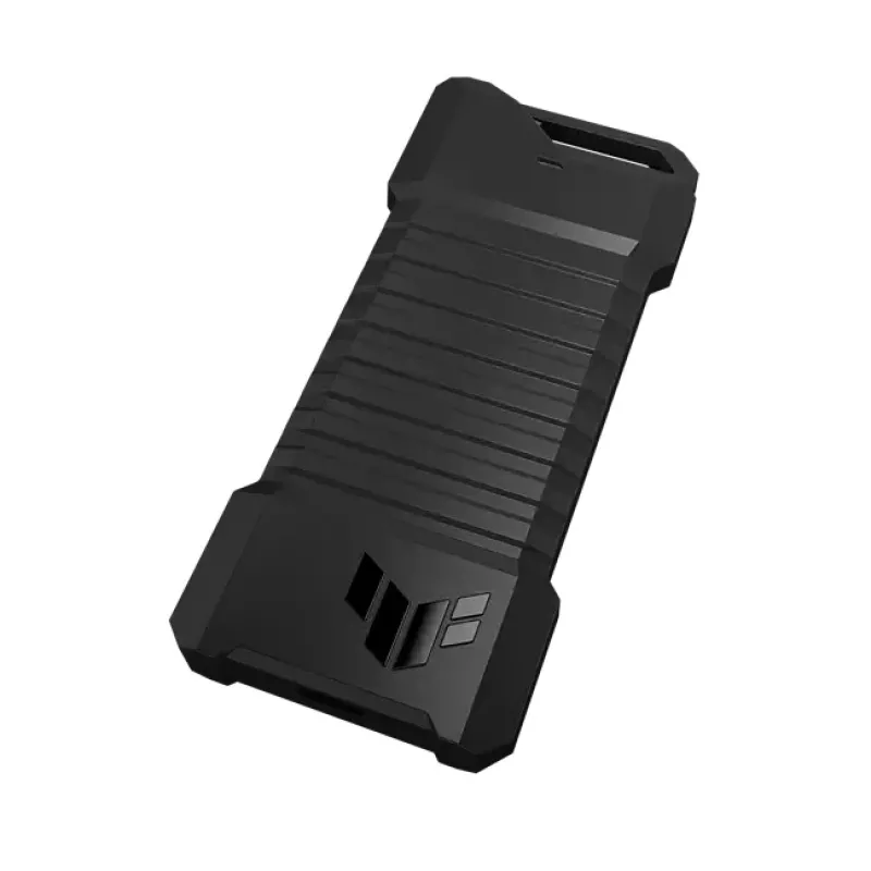 Išorinis SSD dėklas ASUS ESD-T1A/BLK/G/AS — M.2 (SATA/PCIe) vieno lizdo, USB-C 3.2 Gen2, 10 Gbit/s, juodas, su užraktu