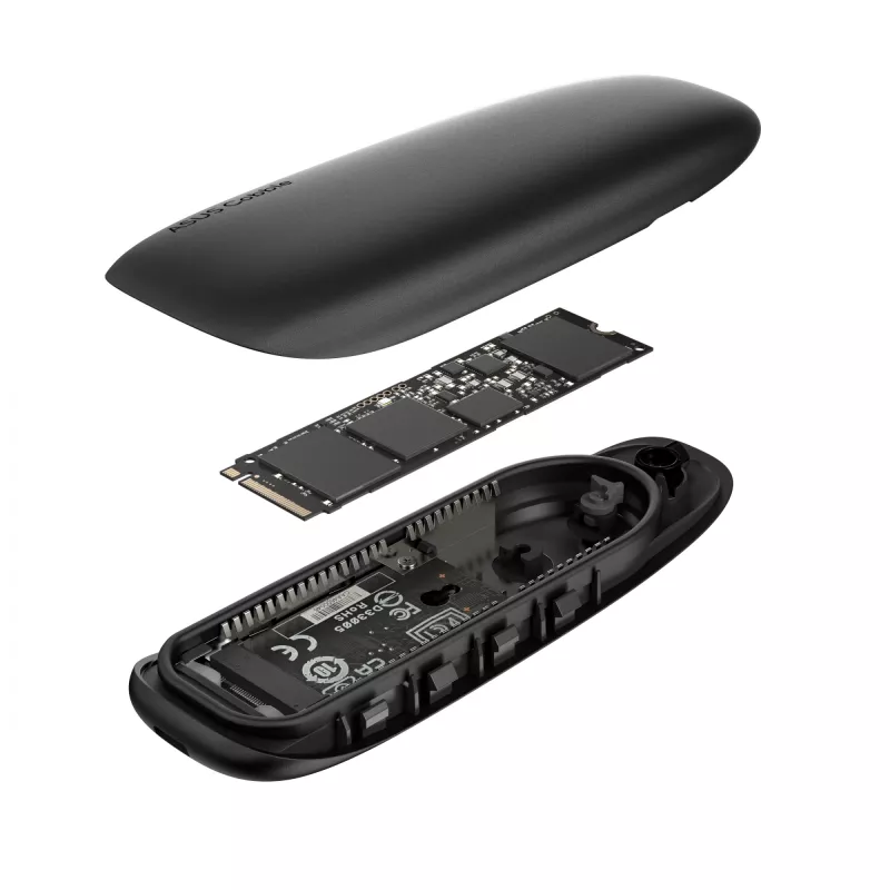 Išorinis SSD dėklas ASUS COBBLE juodas M.2 NVMe SATA 10Gbps USB-C