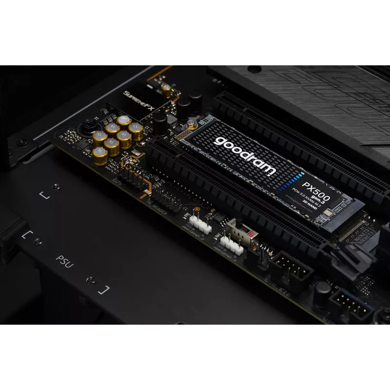 Vidinis SSD GOODRAM PX500 GEN.3 M.2 1 TB — PCIe 3.0 NVMe, Skaitymas 3300 MB/s, Rašymas 2700 MB/s, 2280