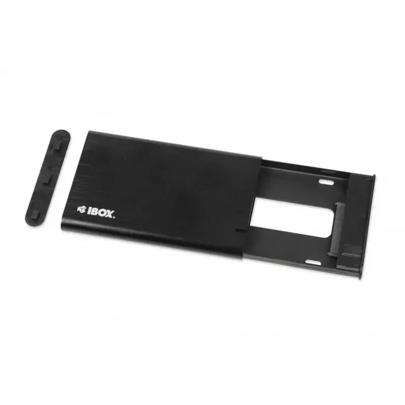 Išorinis HDD/SSD dėklas IBOX HD-05 Juodas — 2,5 colio SATA III, USB 3.2 Gen 1 (5 Gbit/s), Micro-USB B, UASP, iki 10 TB